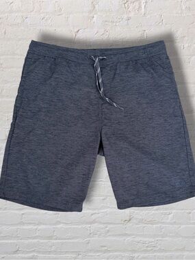 Hang Ten Men’s Blue Heather Drawstring Casual Shorts Size Large